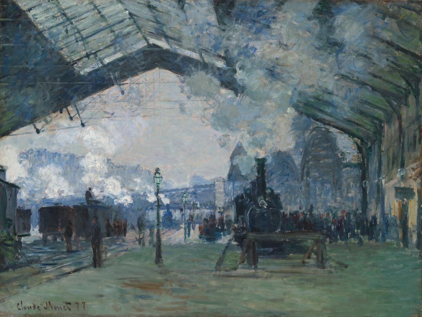 Arrival of the Normandy Train by Claude Monet, 1877